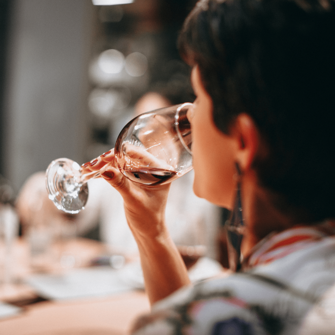 woman wine tasting